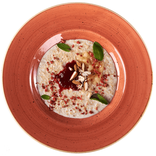 Вівсянка з фруктами та медом